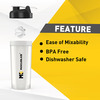 Muscleblaze Phirse Zidd Kar, Shaker Bottle, 100% Leakproof, Bpa-Free Blender Bottle (White, 650 Ml)