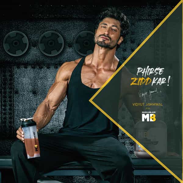 Muscleblaze Phirse Zidd Kar, Shaker Bottle, 100% Leakproof, Bpa-Free Blender Bottle (White, 650 Ml)