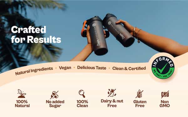 Origin Nutrition 100% Natural Vegan Plant Protein Powder Gmo Jain 7 Servings 258G