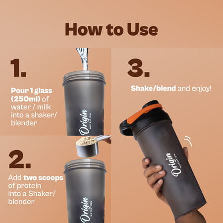 Origin Nutrition 100% Natural Vegan Plant Protein Powder Gmo Jain 7 Servings 258g