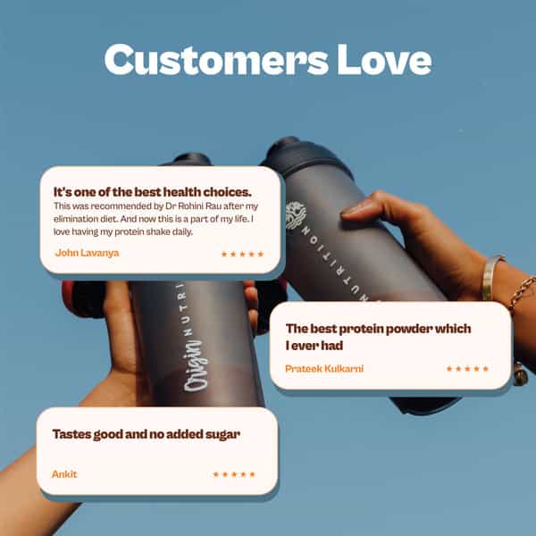 Origin Nutrition 100% Natural Vegan Plant Protein Powder Gmo Jain 7 Servings 258G