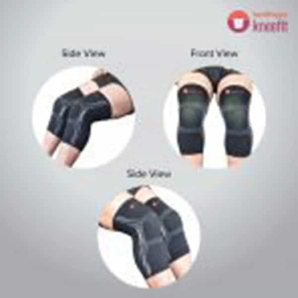 Sandpuppy Kneefit Large Knee Compression Support For Sports Non-Slip Silicone Grip Breathable Fabric