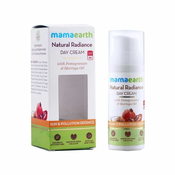 Mamaearth Natural Radiance Day Cream - 50Ml And Overnight Repair Face Cream - 50Ml Of