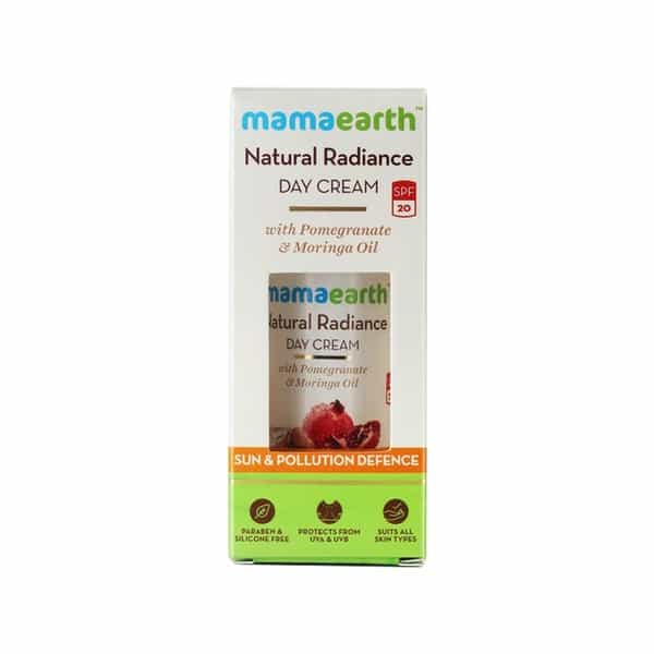 Mamaearth Natural Radiance Day Cream - 50Ml And Overnight Repair Face Cream - 50Ml Of