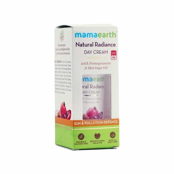 Mamaearth Natural Radiance Day Cream - 50Ml And Overnight Repair Face Cream - 50Ml Of