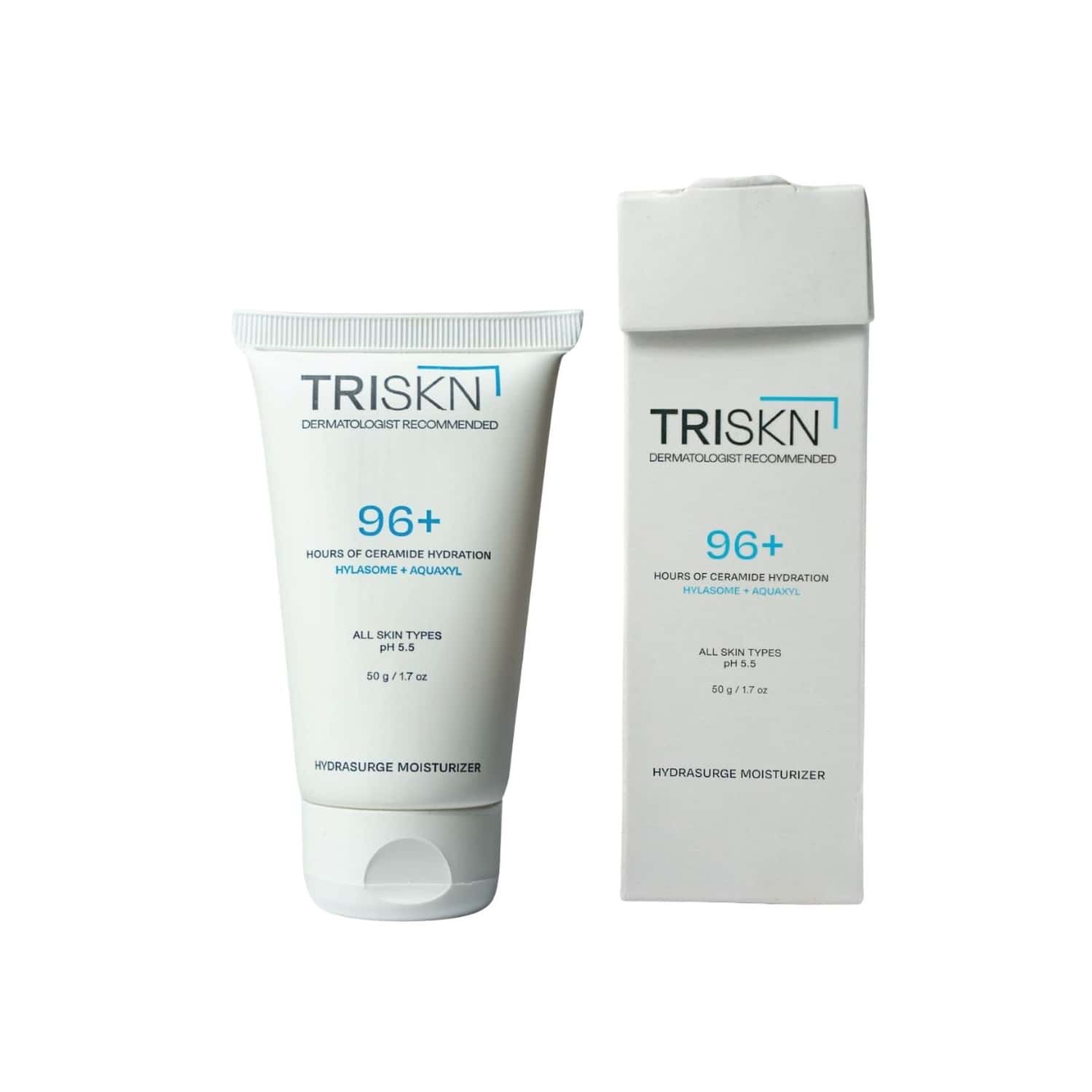 Triskn Hydrasurge Moisturizer | 96+ Hours Of Ceramide Hydration |suitable For All Skin Types | 50g