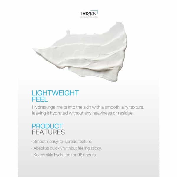 Triskn Hydrasurge Moisturizer | 96+ Hours Of Ceramide Hydration |Suitable For All Skin Types | 50G