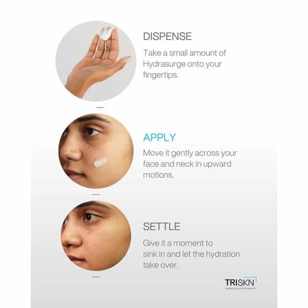 Triskn Hydrasurge Moisturizer | 96+ Hours Of Ceramide Hydration |Suitable For All Skin Types | 50G