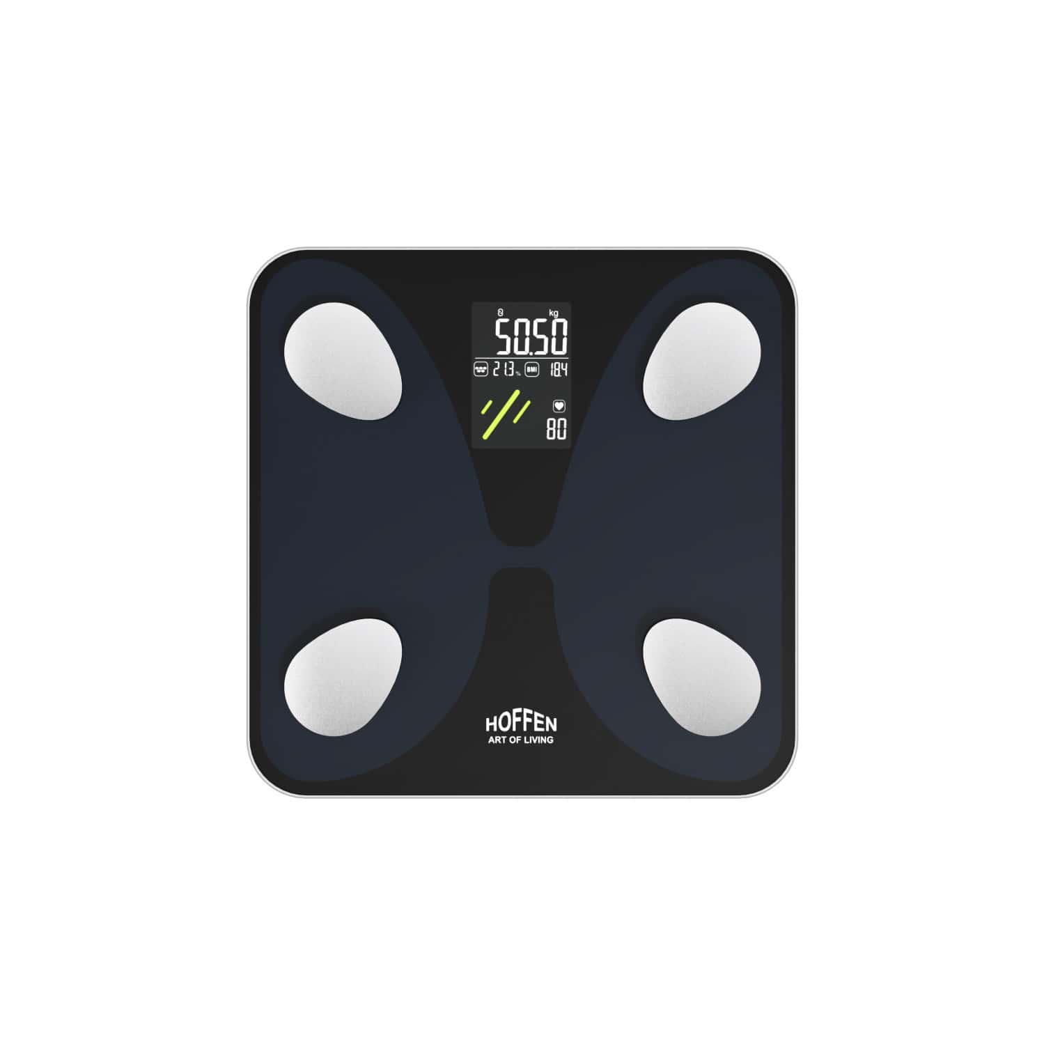 Hoffen India Smart Electronic Digital Weight Machine With Free Bluetooth App | 2y Warranty Ho 45 App