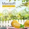 Maxisoft Lemon & Mint Hand Sanitizer Gel | Aloe Vera Neem Lemon & Vitamin E (60 Ml Pack Of 12)