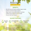 Maxisoft Lemon & Mint Hand Sanitizer Gel | Aloe Vera Neem Lemon & Vitamin E (60 Ml Pack Of 12)