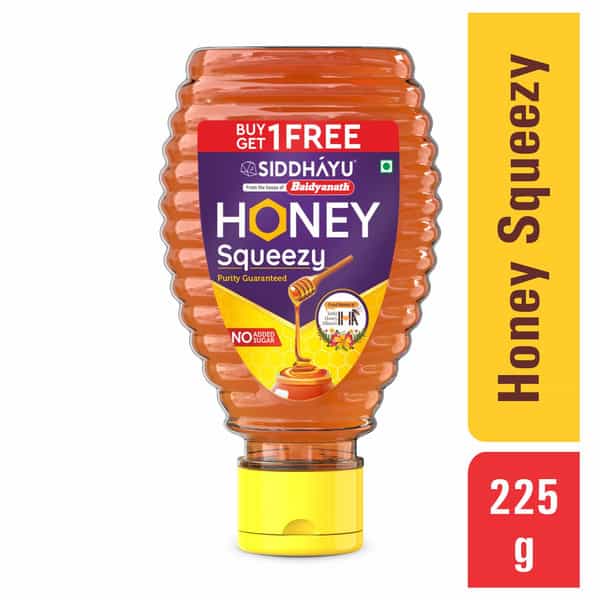 Baidyanath Asli Ayurved Honey Squeezy | No Added Sugar - 450G (225Gx2)