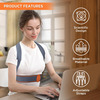 Vissco Posture Aid (Moderate Support) | Ideal Aid To Correct Posture & Relieves Pain - Large (Grey)