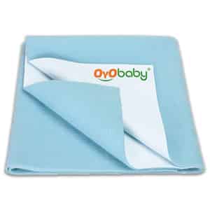 Oyo Baby Waterproof Bed Protector Baby Dry Sheet Large Sea Blue (100 Cm X 140 Cm)