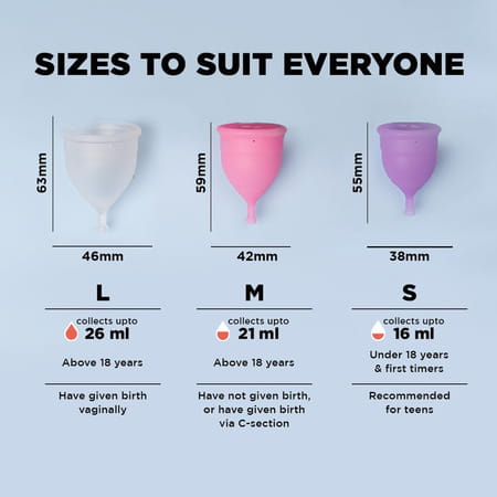 Pee Safe Menstrual Cup (Large) & Bio Panty Liners For Women