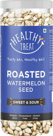 Healthy Treat Roasted Watermelon Seeds - Sweet And Sour 375gm - Pack Of 3 125 Gm Each