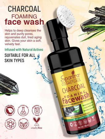 Spantra Charcoal Foaming Face Wash 100ml