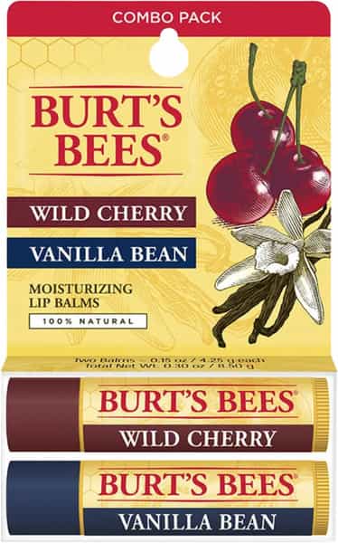 Burt's Bees Lip Balm | Wild Cherry & Vanilla Bean | 4.25G | Pack Of 2