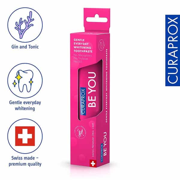 Curaprox Gentle Everyday Whitening Toothpaste (Persimmon) 60Ml X Pack Of 3 Toothpaste
