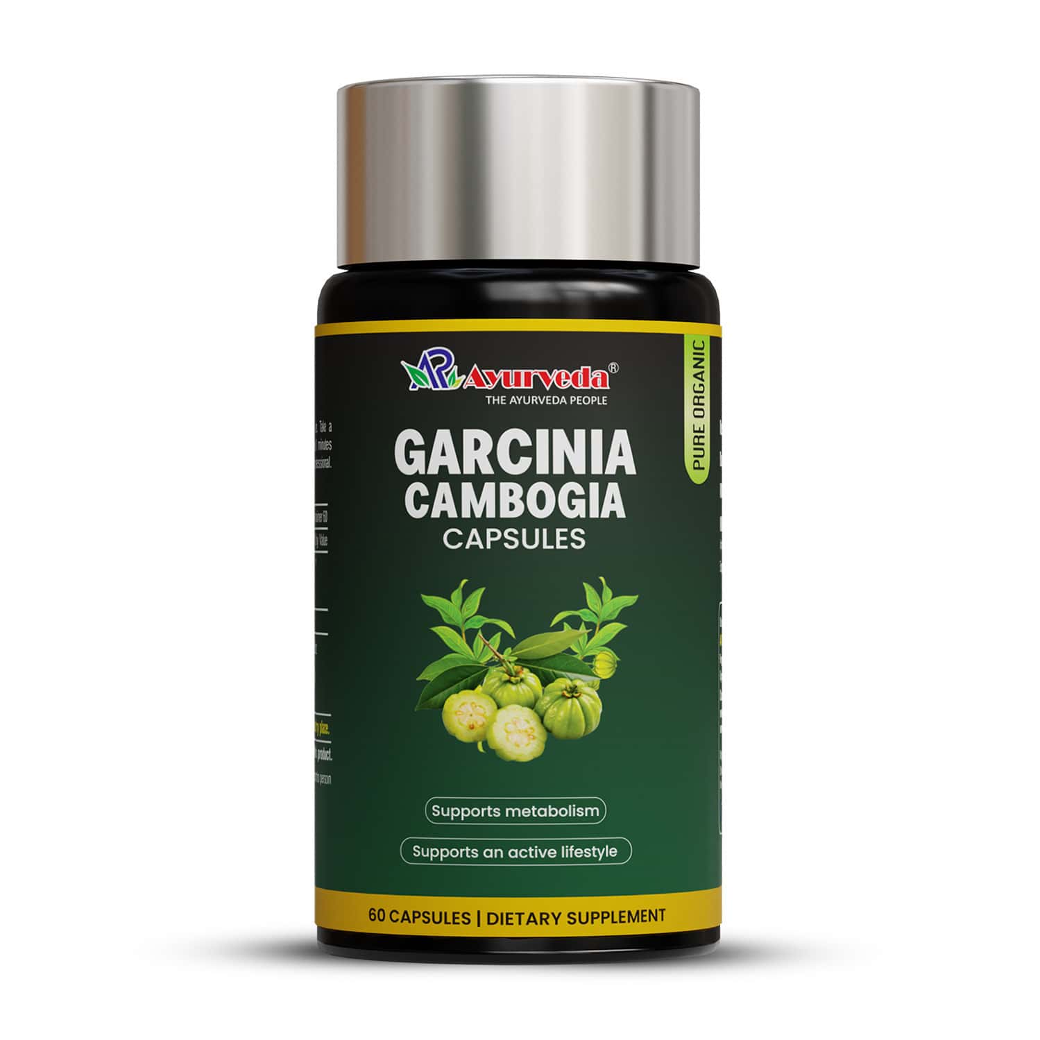 A R Ayurveda Garcinia Cambogia Capsules Herbal Weight Management Supplement - 60 Capsules