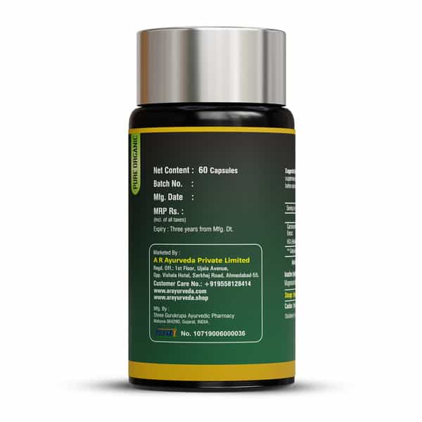 A R Ayurveda Garcinia Cambogia Capsules Herbal Weight Management Supplement - 60 Capsules