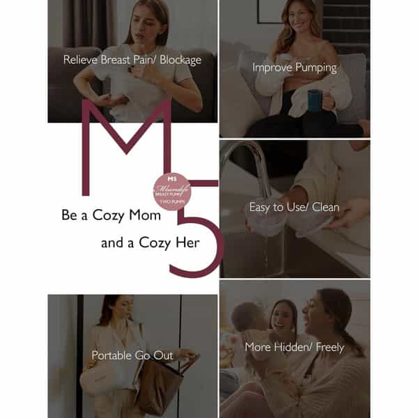 Momcozy Breast Pump M5 Single Quill Grey