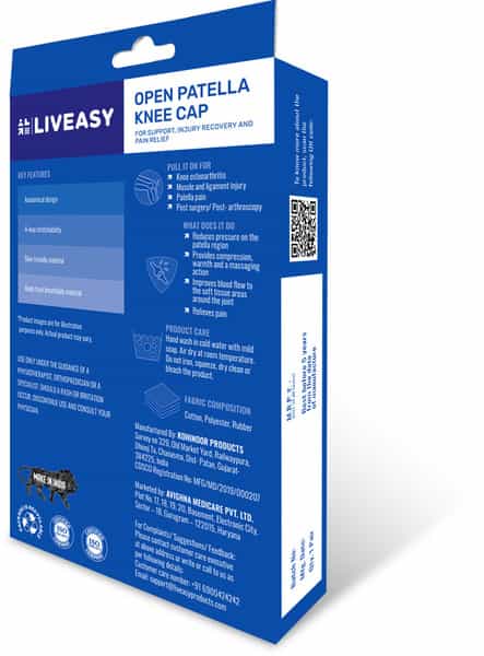 Liveasy Ortho Care Open Patella Knee Cap Small