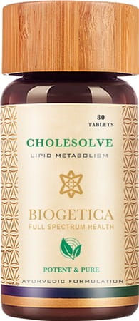 Biogetica Cholesolve Cholestrol Control Tablets Bottle Of 80's