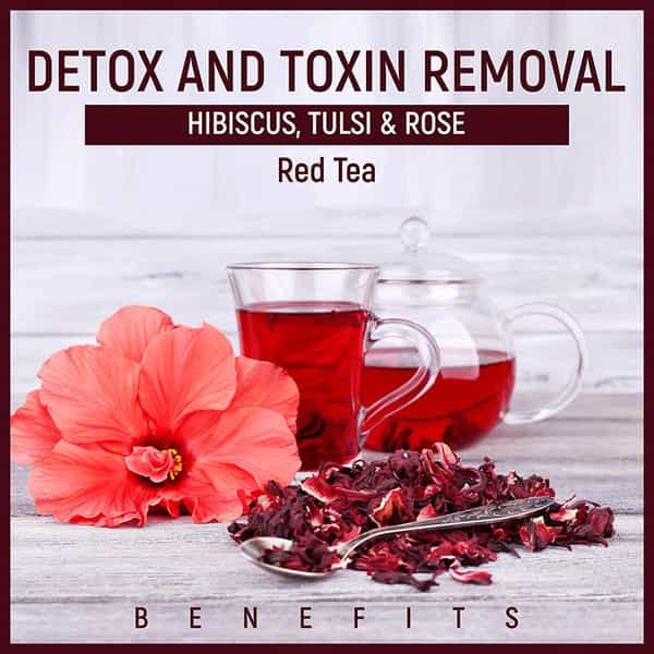 Vedapure Natural Red Tea Pure Hibiscus Sun Dried 25Gm