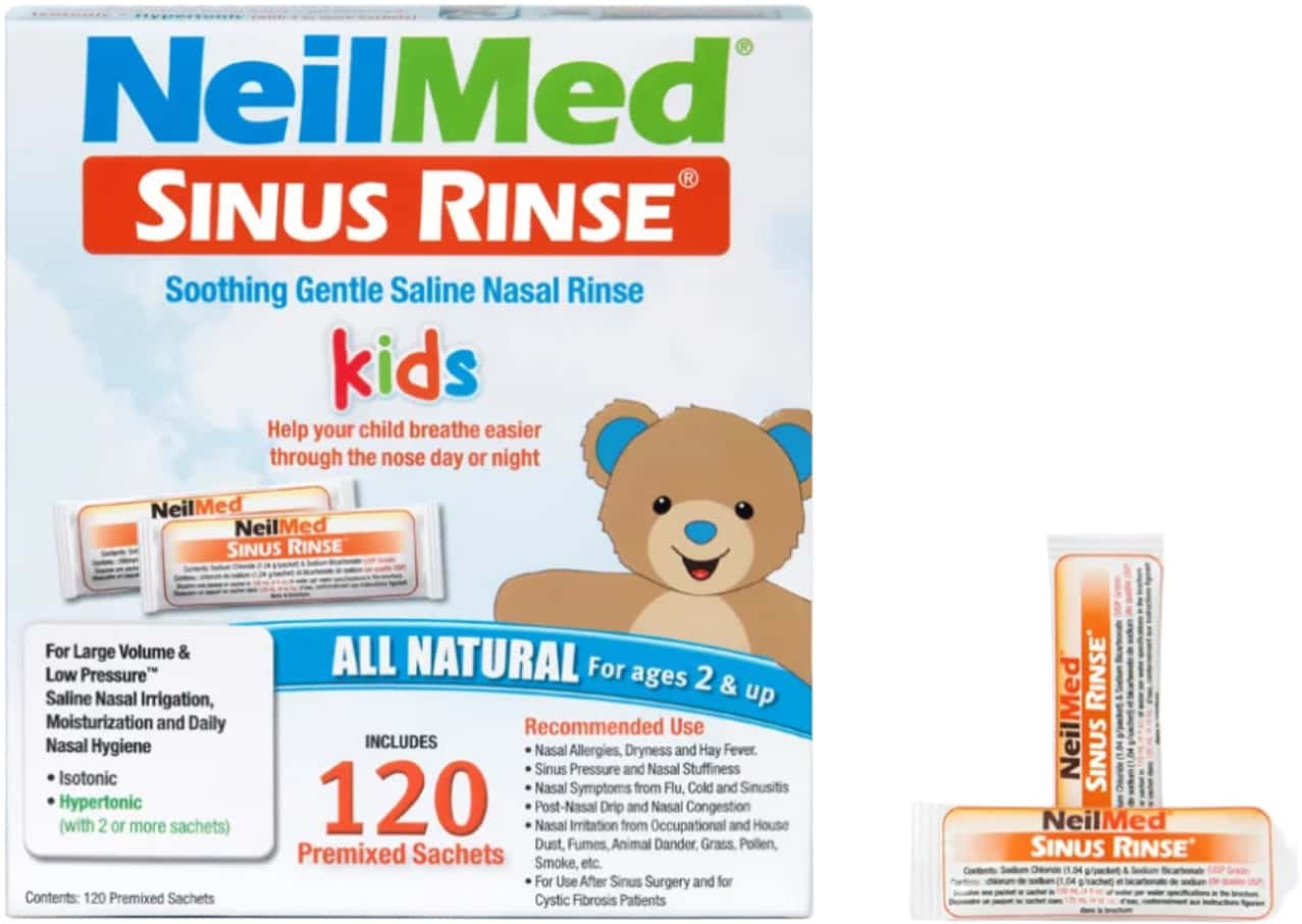 Neil Med Sinus Rinse Pediatric Packets | Premixed 120/Box