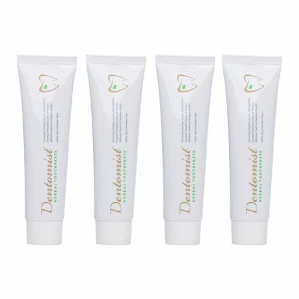 Dentomist Herbal Toothpaste - 100 Gm | Paraben Free | Complete Protection (Pack Of 4)