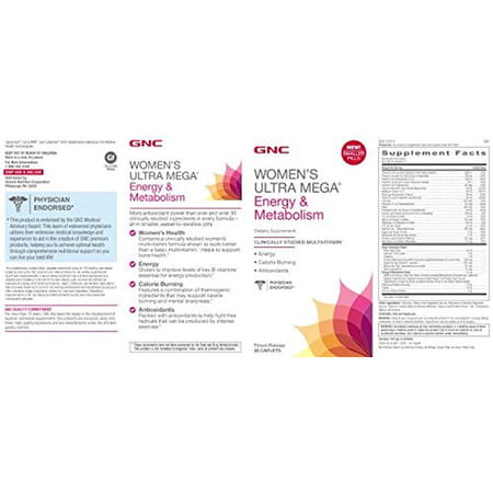 Gnc Women Ultra Mega Multivitamin | 90 Count