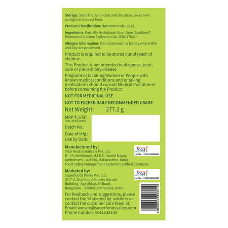 Good Monk Fiber Fix | Supports Everyday Digestive Health | 90 Serves For Kids (Age 2+) & Adults