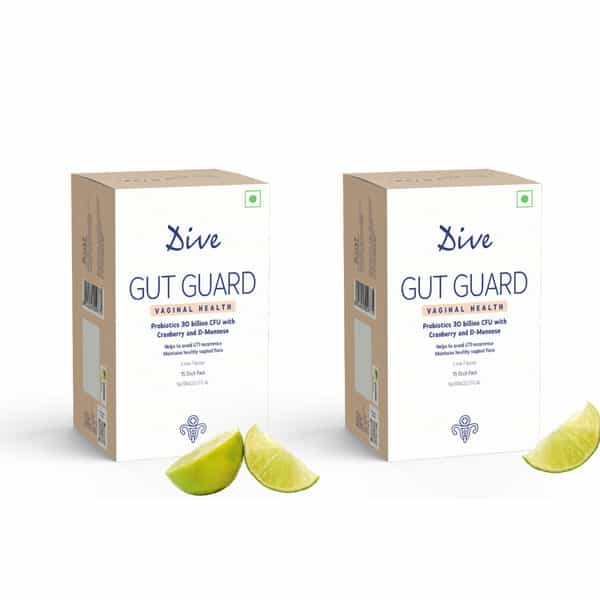 Dive Gut Guard Vaginal Health Helps Reduce Utis & Other Vaginal Infections Sugar Free 30 Days Pack