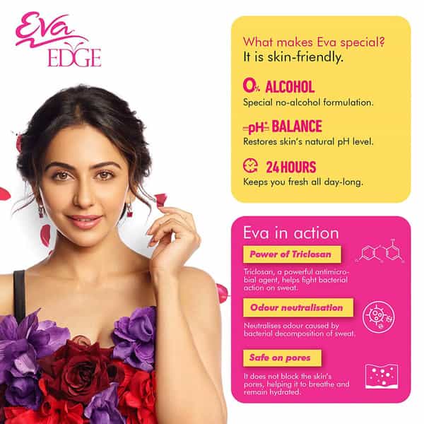Eva Perfumed Deodrant Skinfriendly Body Spray For Woman Sweet & Fresh 150Ml ( Pack Of 2)