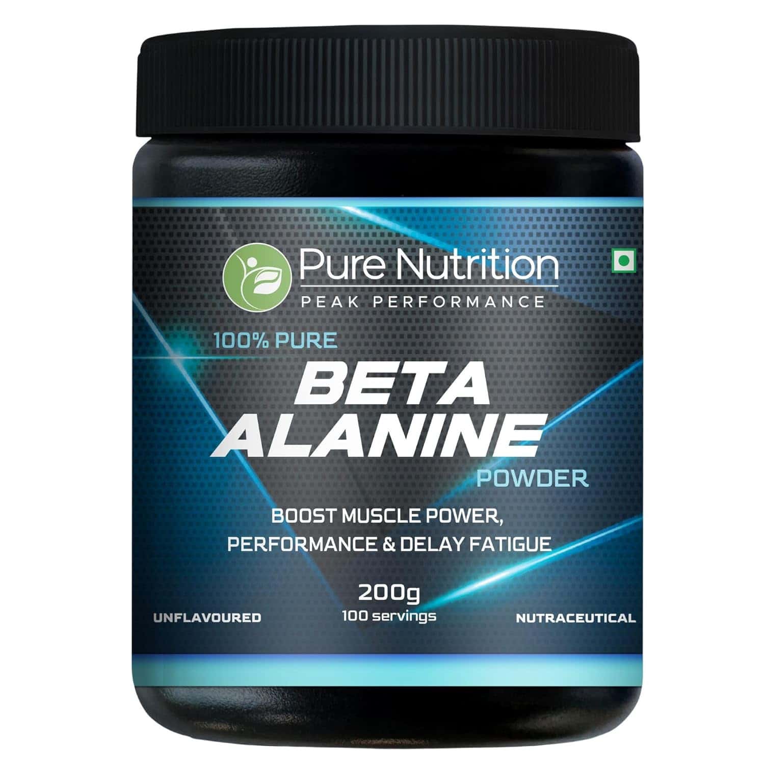 Pure Nutrition 100% Pure Beta Alanine Powder | Unflavored | Pre Workout Supplement Amino Acid | 200g