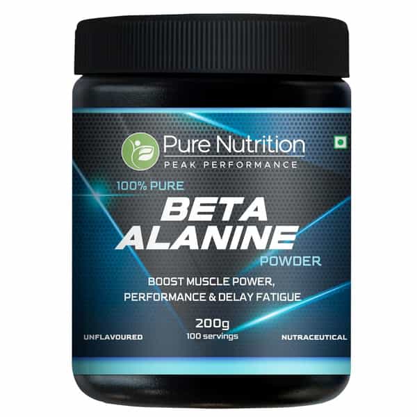 Pure Nutrition 100% Pure Beta Alanine Powder | Unflavored | Pre Workout Supplement Amino Acid | 200G