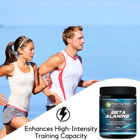 Pure Nutrition 100% Pure Beta Alanine Powder | Unflavored | Pre Workout Supplement Amino Acid | 200g