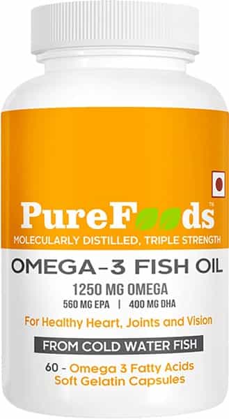 Purefoods - Omega-3 Fish Oil With 560Mg Epa & 400Mg Dha (60 Capsules)