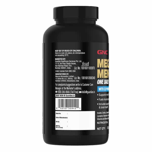 Gnc Mega Men One Daily Multivitamin - 60 Tablets