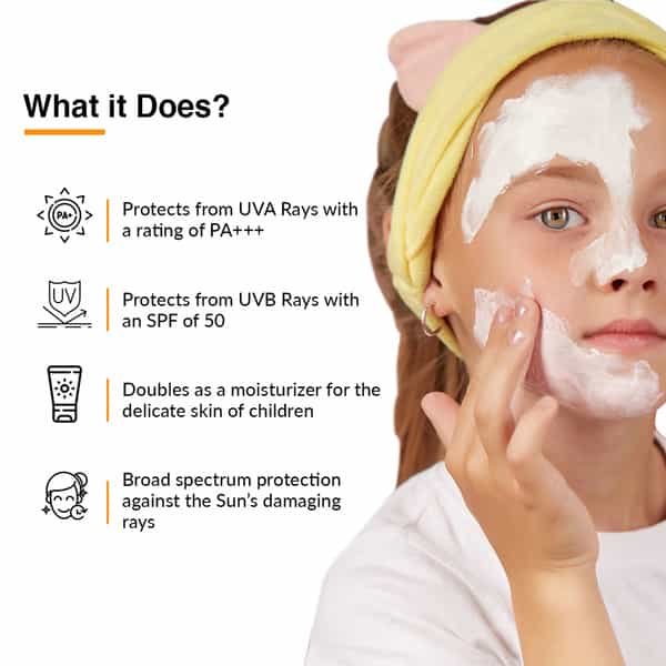 Fixderma Shadow Kids Spf 30+ Lotion Sunscreen For Kids | Non-Greasy | Light-Weight | Spf 30 - 75 G