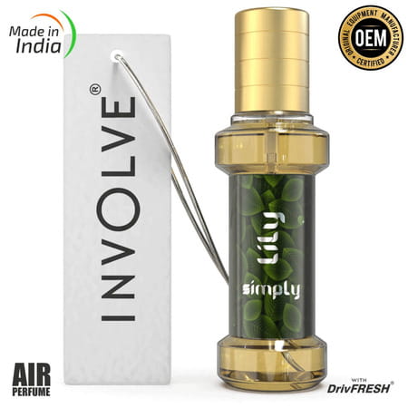 Involve Rainforest Simple Lily Scent Car Perfume - Fresh Fine Fragrance Spray Air Freshener - Irf01