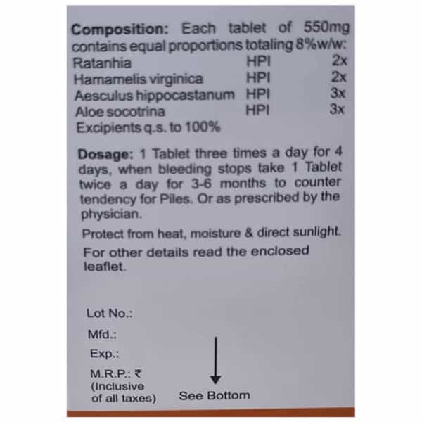 Baksons Homoeopathy Pilgo Tablet 41 No's