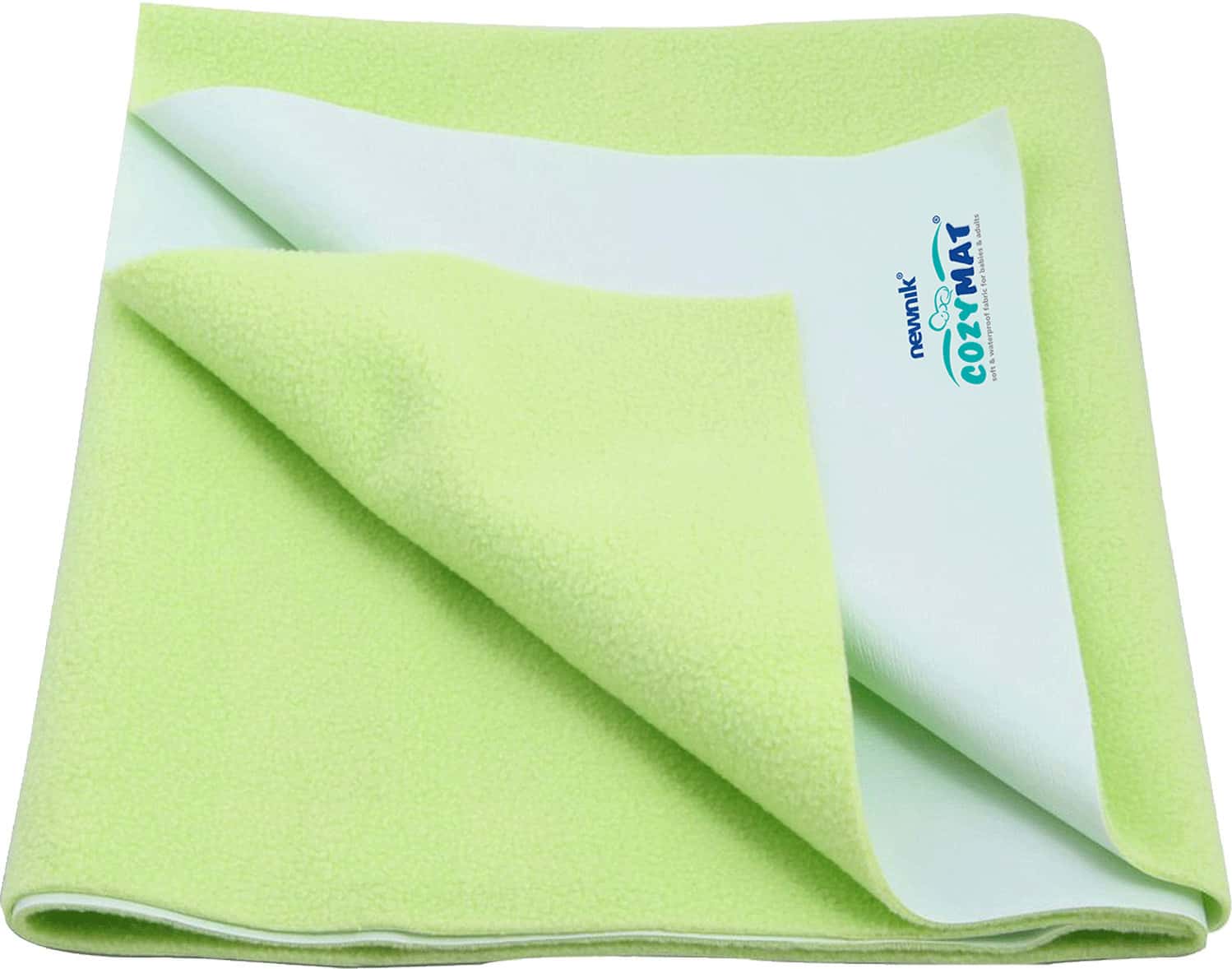 Newnik Cozymat Dry Sheet (size: 140cm X 220cm) Doouble Bed Lemon Green