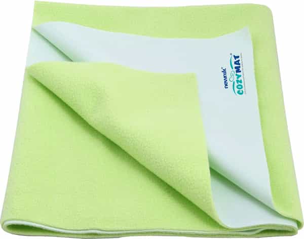 Newnik Cozymat Dry Sheet (Size: 140Cm X 220Cm) Doouble Bed Lemon Green