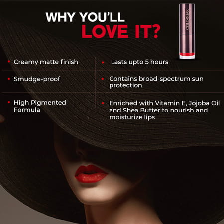 Colorbar Velvet Matte Lipstick- Bare