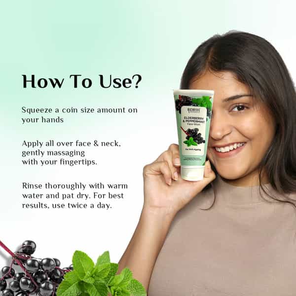 Elderberry & Pepermint Face Wash 100 G Pack Of 2