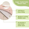 Luvlap Washable Maternity Nursing Breast Pads 6 Pcs Reusable Leak-Proof