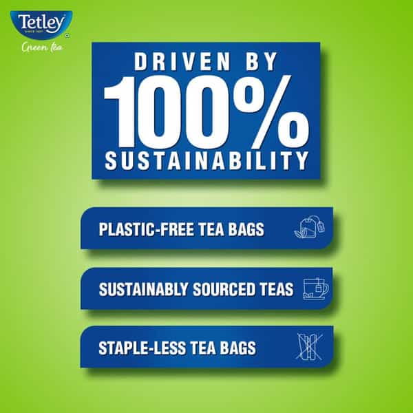Tetley Green Tea Classic Immune With Added Vitamin C 100 Tea Bags