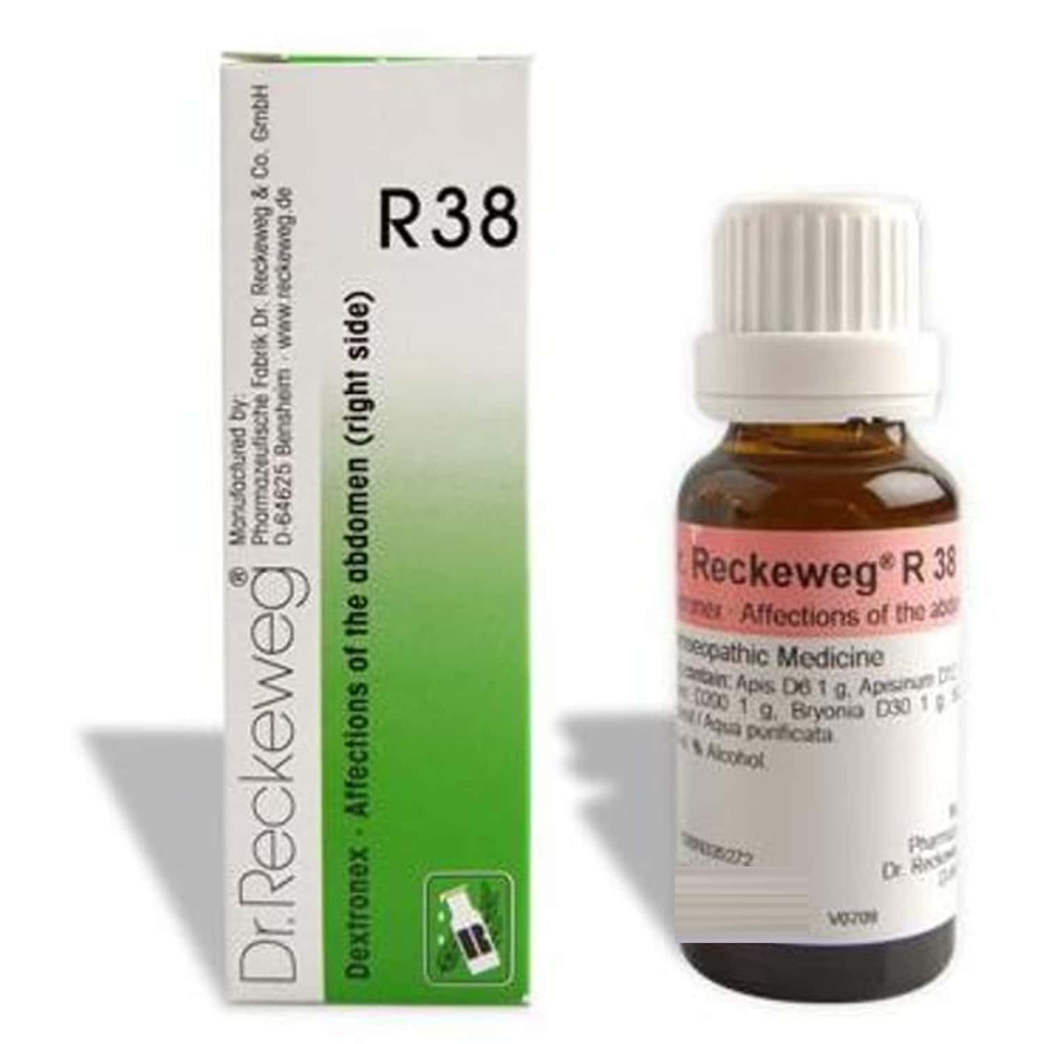 Dr. Reckeweg R38 Affections Of The Abdomen Right Side Drops 22 Ml